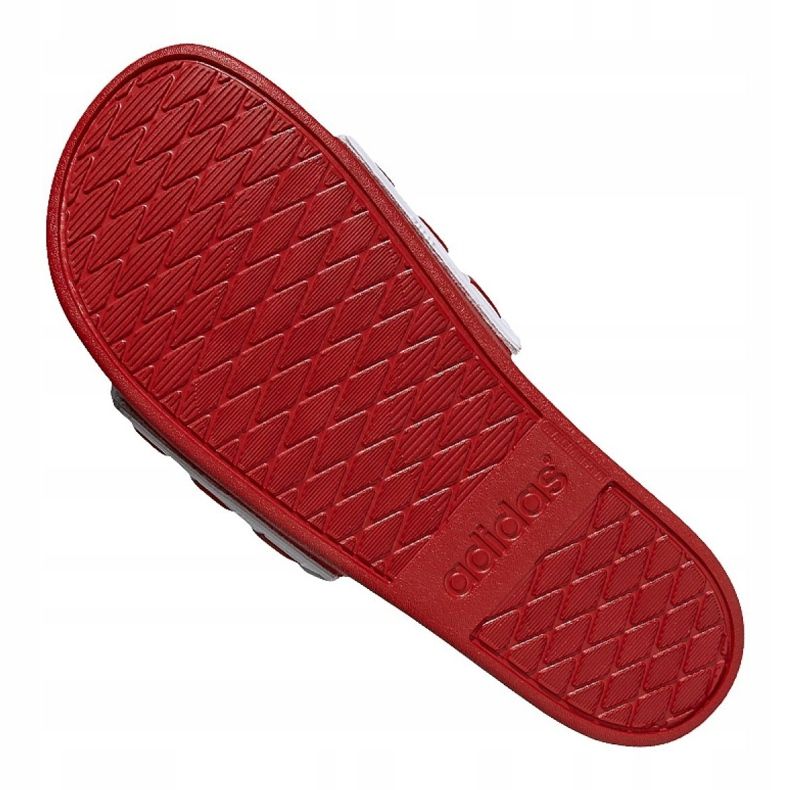 Adidas papuče Adilette Comfort Adj M EG1346 bijela crvena plava 2