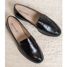 Goodin Mokasine s crnim klinom crna 2