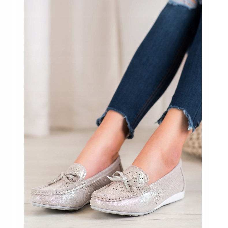 Goodin Kožne cipele s mašnom smeđa 2