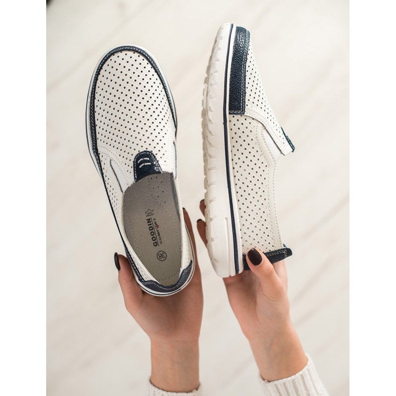 Goodin Lagane kožne cipele bijela 2