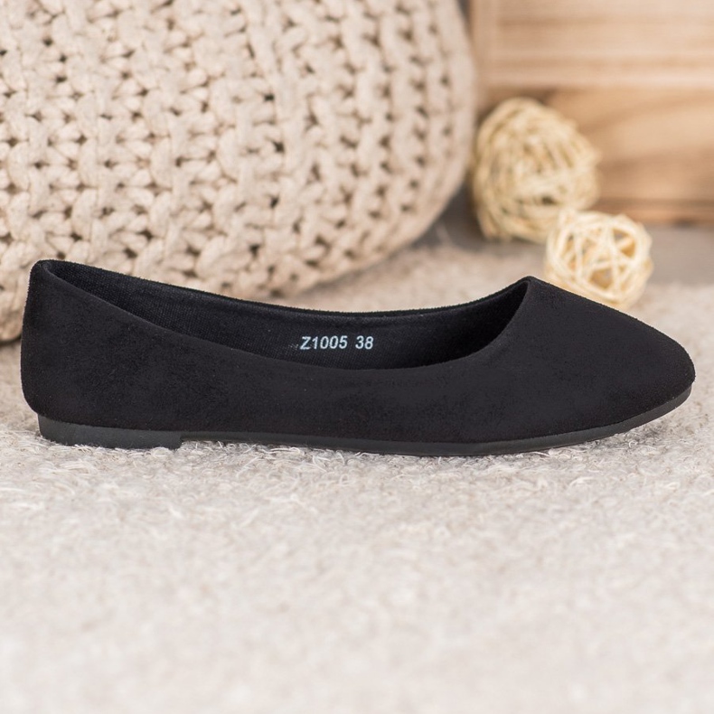 SHELOVET Udobne balerine crna 2