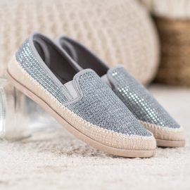 SHELOVET Modne espadrile plava siva 1