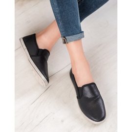 SHELOVET Sjajne klizne cipele crna 1