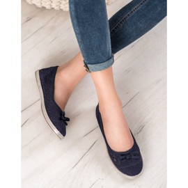 SHELOVET Ažurne balerine plava 1