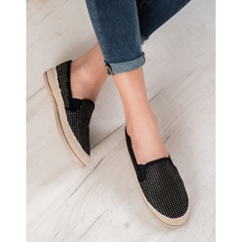 SHELOVET Modne espadrile crna 1