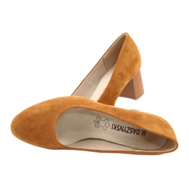 M.Daszyński Ženske pumpe SA173 umetak od kamile kože žuta boja 5