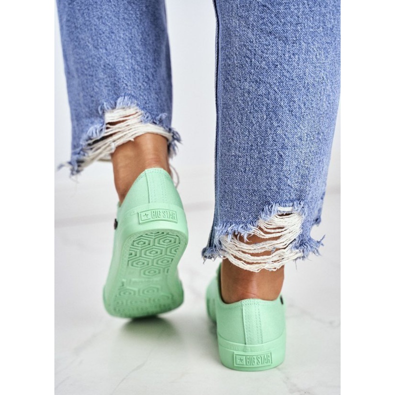 Zelene ženske tenisice Big Star AA274030 zelena 1