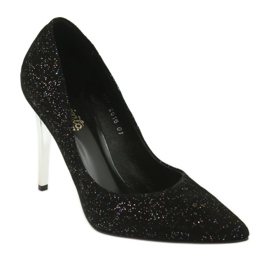 Kožne pumpe na szpilki 497 crni Espinto crna 1