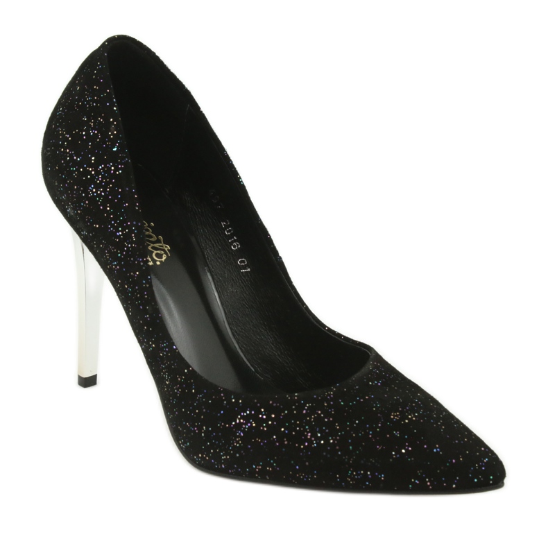 Kožne pumpe na szpilki 497 crni Espinto crna 1