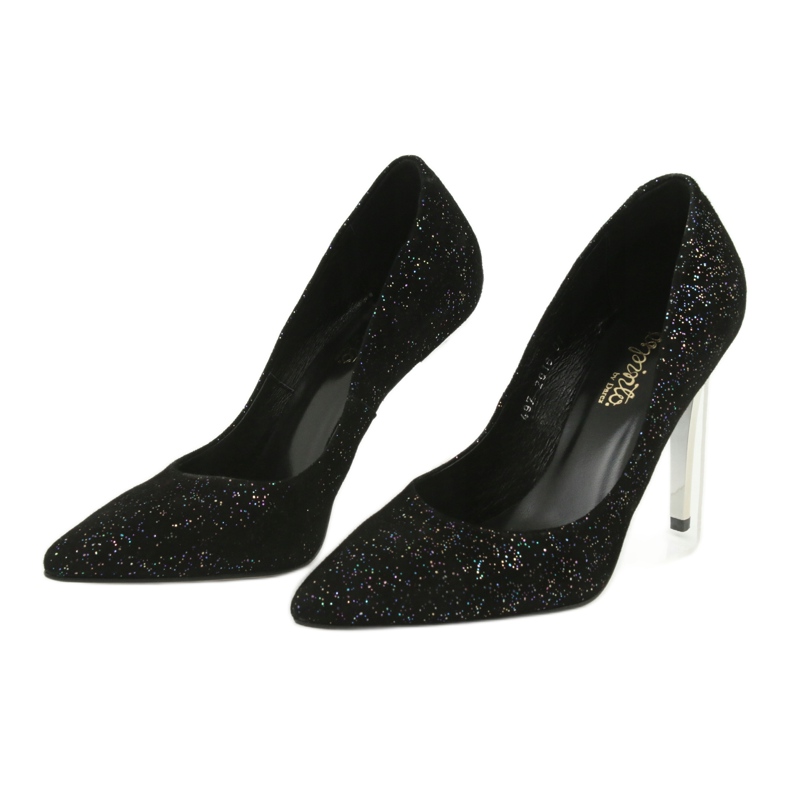 Kožne pumpe na szpilki 497 crni Espinto crna 3