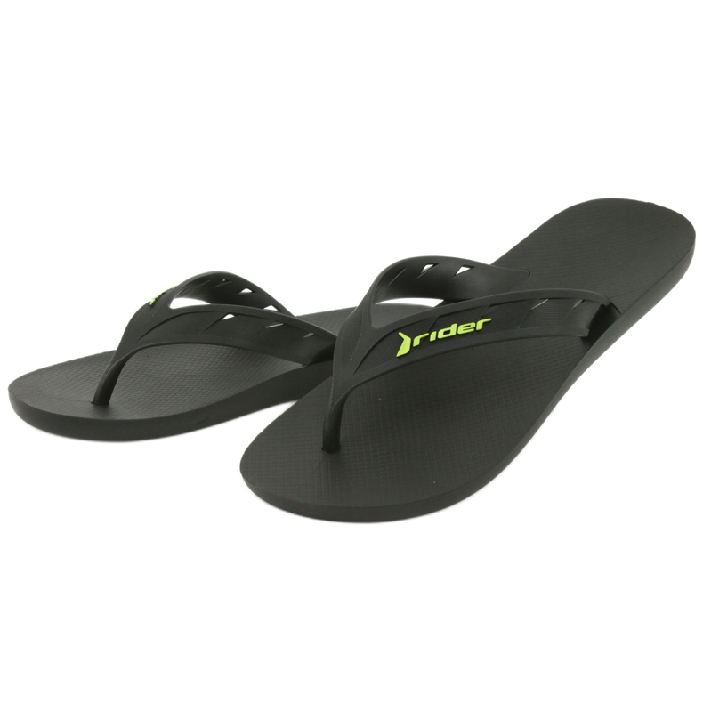 Rider Crni i zeleni muški jahač flip-flops 11573 crna 3