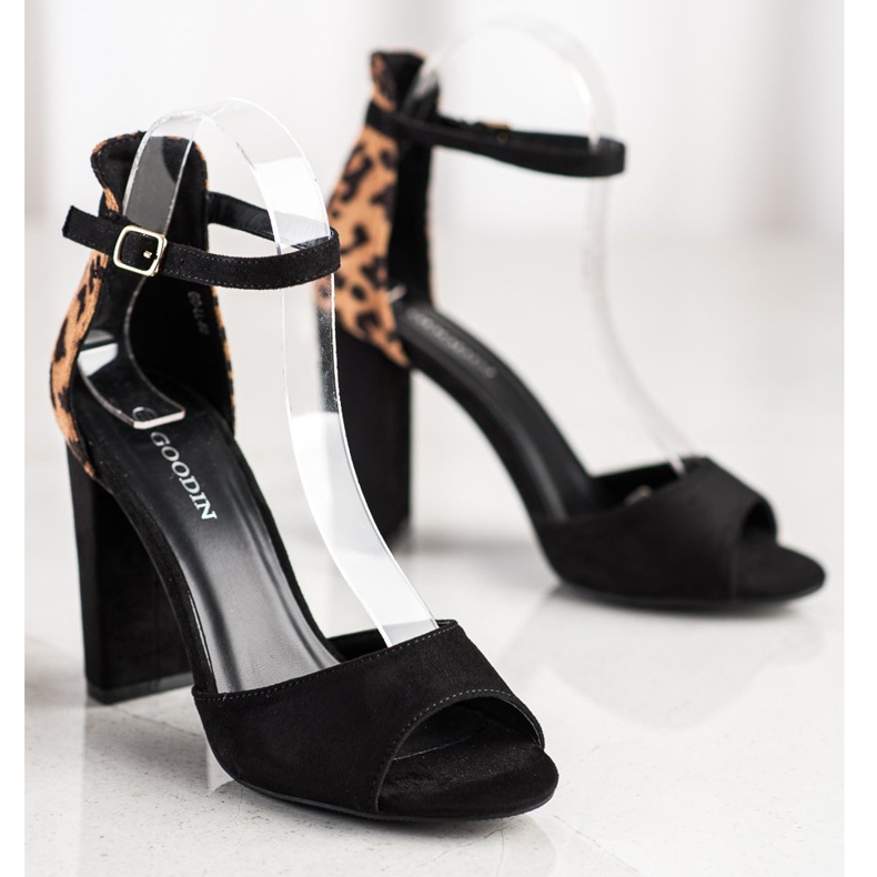 Goodin Pumpe s točkicama smeđa crno 2