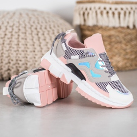 Seastar Elegantne tenisice s Holo efektom ružičasta višebojan 2