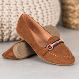 Fama Suede Lords s ukrasom smeđa 1