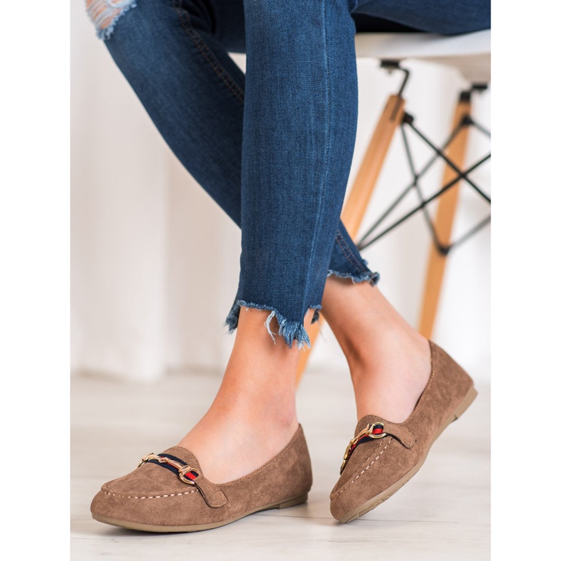 Fama Suede Lords s ukrasom smeđa 2