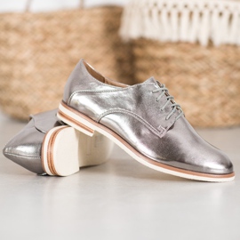 SHELOVET Sive cipele s eko kožom siva 1