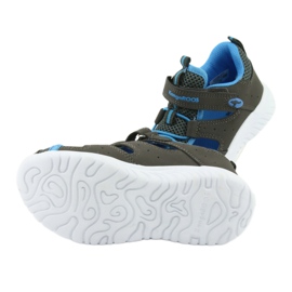 Sandale s čičkom na petu KangaRoos 02058 siva plava 5