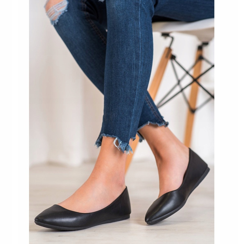 Seastar Crne balerinke s eko kožom crna 1