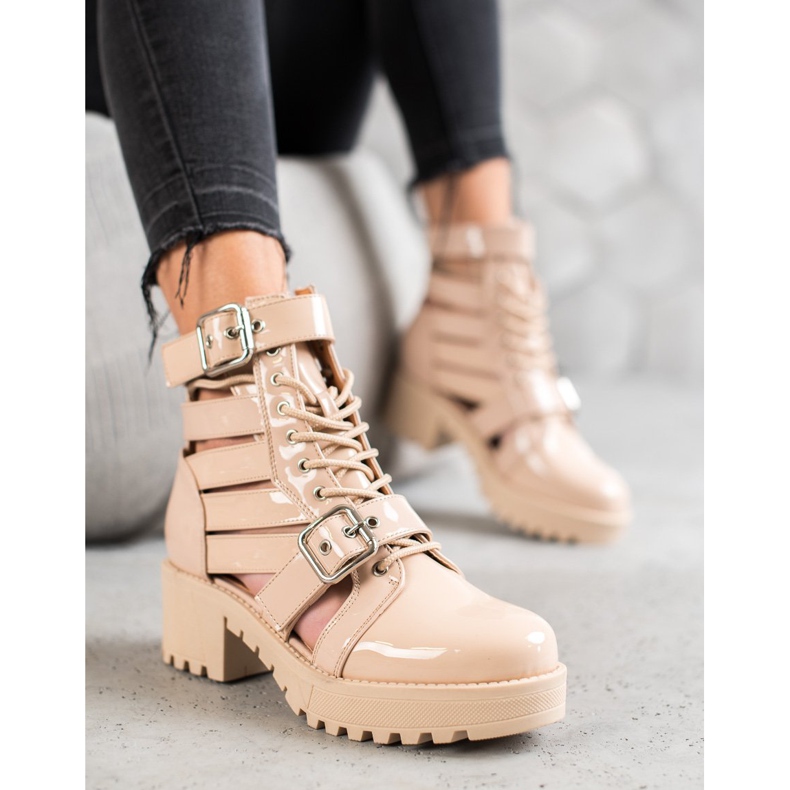 Seastar Lakirane modne čizme smeđa 2