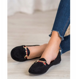 Fama Suede Lords s ukrasom crno 1