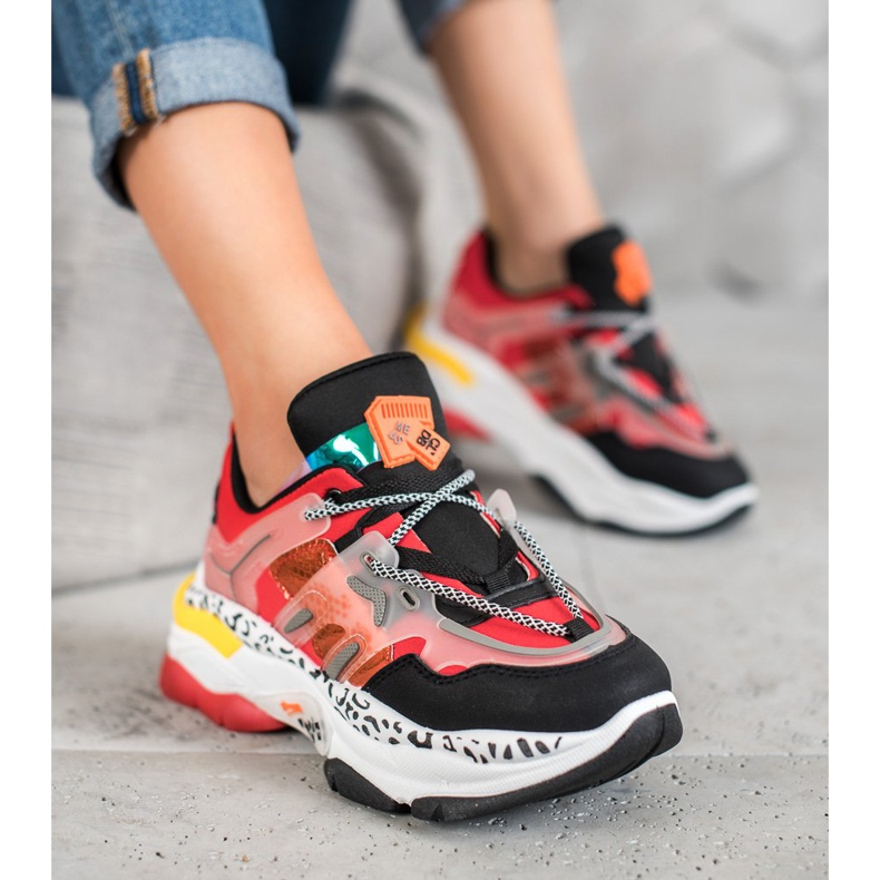 Seastar Modne tenisice crvena raznobojna 1