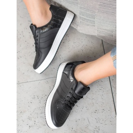 SHELOVET Elegantne cipele na platformi crno 2