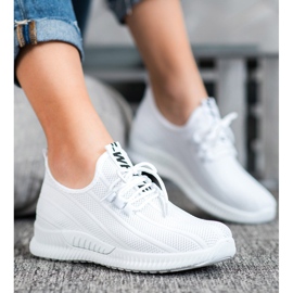 SHELOVET Bijele ažurne cipele bijela 1