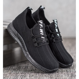 SHELOVET Crne ažurne cipele crno 1