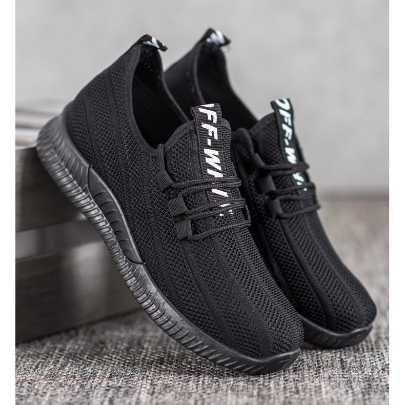 SHELOVET Crne ažurne cipele crno 1