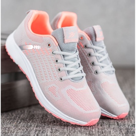 Ax Boxing Udobne ažurne sportske cipele naranča siva 1