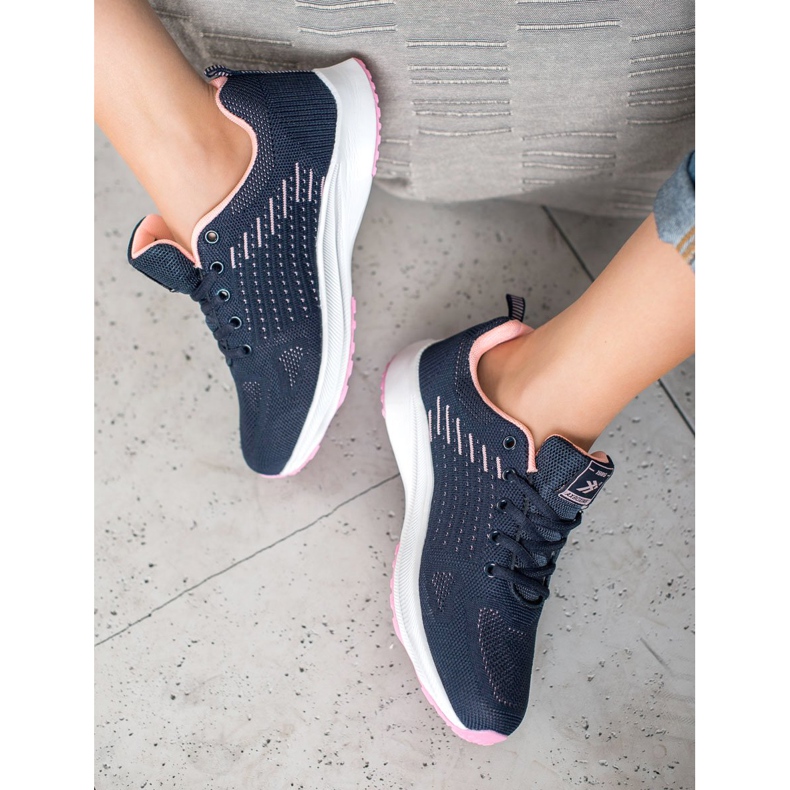 Ax Boxing Udobne ažurne sportske cipele plava 1