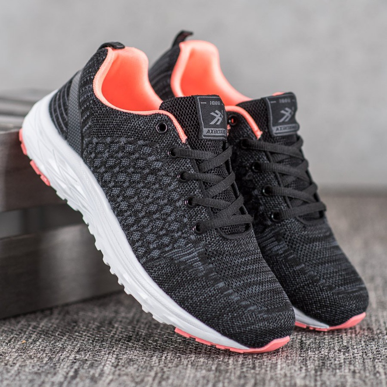 Ax Boxing Sportske cipele s mrežom crno 1