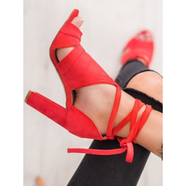 Seastar Vezane sandale na postu crvena 2