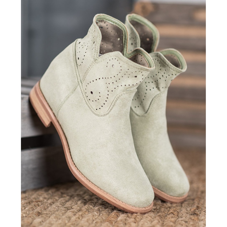 Seastar Čizme s ažurnim uzorkom zelena 1