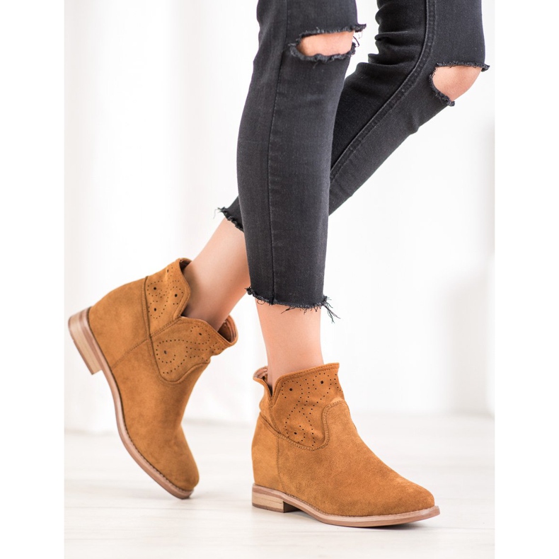 Seastar Čizme s ažurnim uzorkom smeđa 2