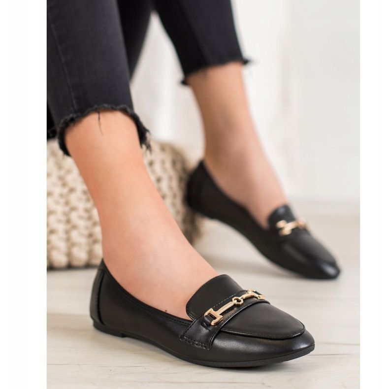 Clowse Elegantna obuća od eko kože crno 1