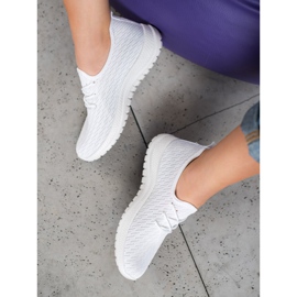 SHELOVET Bijele ažurne sportske cipele bijela 1