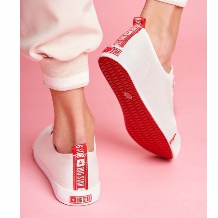 Bijele ženske cipele tenisice Big Star FF274087 bijela 2