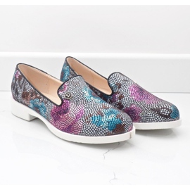 Klasične crne cvjetne jazz cipele s cvijećem ZQ630-1 višebojan 2