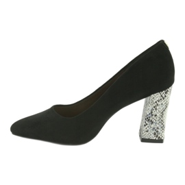 Crne antilop pumpe Sergio Leone 216 crno siva 2