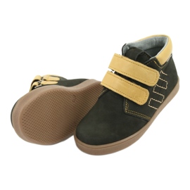 Kožne čizme s čičkom Mazurek 1341 crno raznobojna žuta boja 5