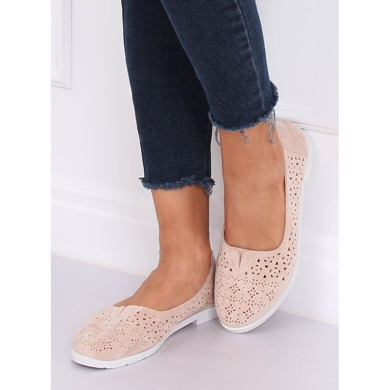 Bež otvorene balerinke ZA02P Bež 2