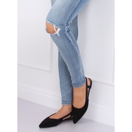 Crne balerinke s otvorenom petom YJ335 Crna 1