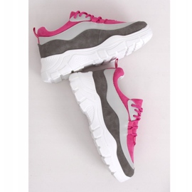 Višebojne sportske cipele 902-3 sive boje ružičasta višebojan 1