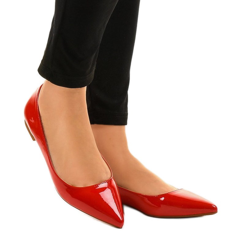 Crvene lakirane balerine MM5018 crvena 1