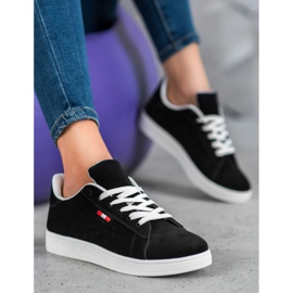 SHELOVET Udobne cipele od eko kože crna 1