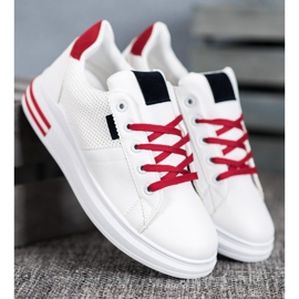 SHELOVET Modne bijele sportske cipele bijela 1