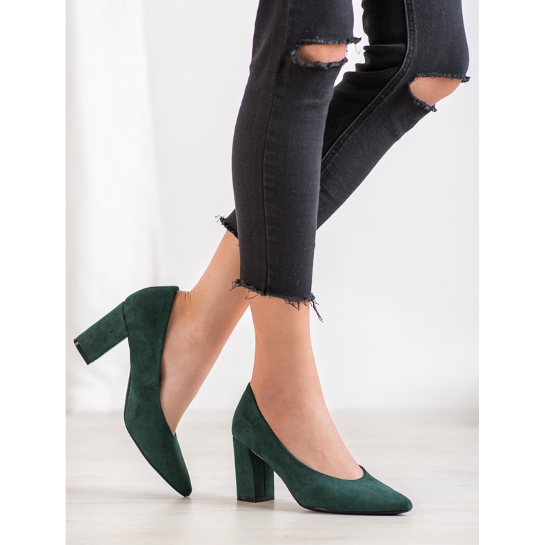 W. Potocki Pumpe sa sjajem zelena 1