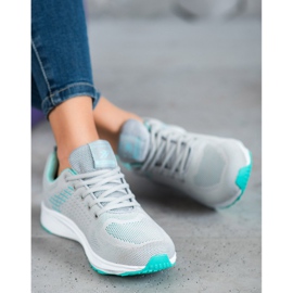 Ax Boxing Udobne ažurne sportske cipele siva zelena 2