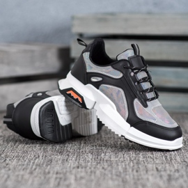 SHELOVET Sportske tenisice na platformi crna višebojan 1